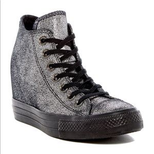 CONVERSE Lux Hidden Wedge Metallic Sneaker